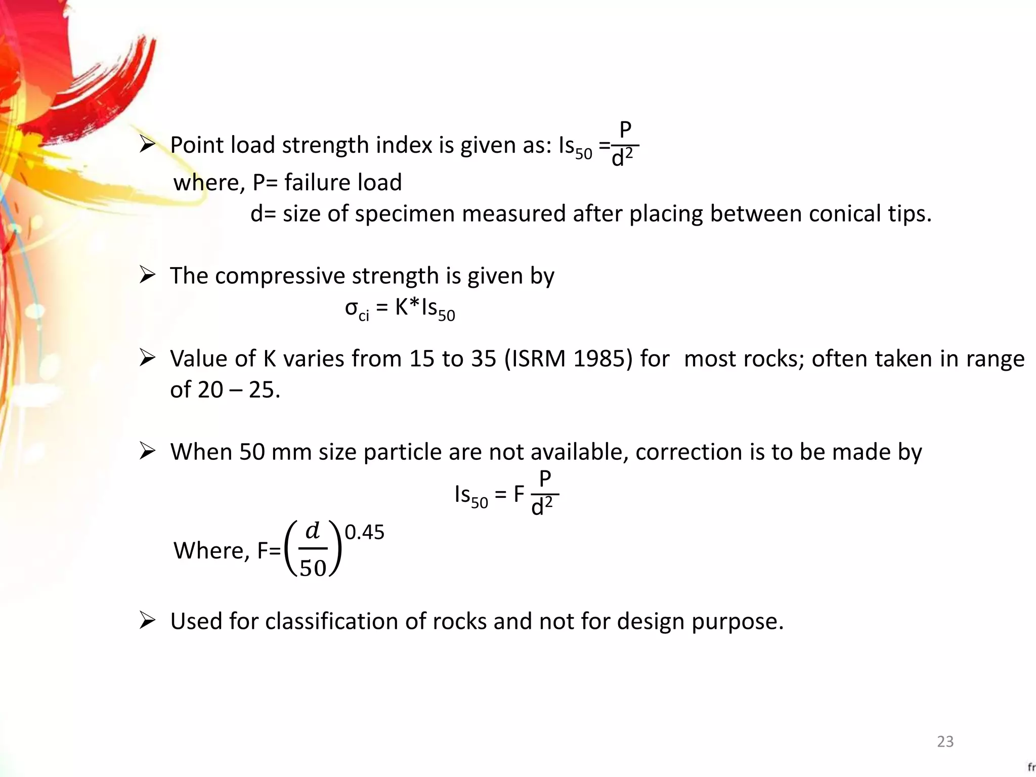 Rock Drilling, Sampling & Testing | PPTX