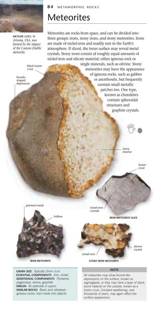 Meteority Rocks and minerals | PDF