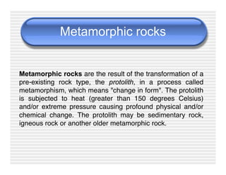 Protolith Rocks Rocks and Minerals.pdf