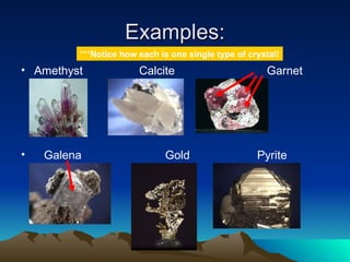 Calcite Examples rocks and minerals powerpoint presentation | PPT