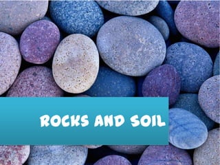 Rocks and Soil
 