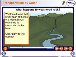 Transportation by water 
24 of 42 © Boardworks Ltd 2008 
 