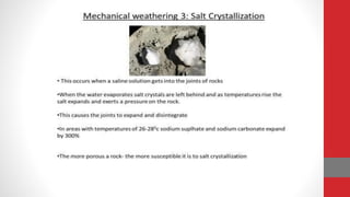 Weathering Notes.pdf rOCKS AND wEATHERING notes.pdf for free notes | PDF