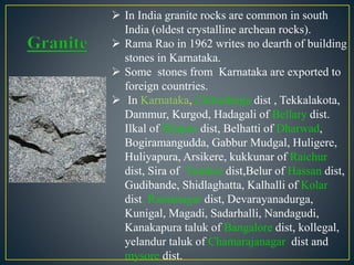Rocks as construction material | PPTX