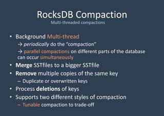 RocksDB compaction