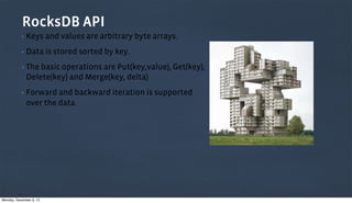 Tech Talk: RocksDB Slides by Dhruba Borthakur & Haobo Xu of Facebook | PDF