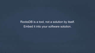 The Hive Think Tank: Rocking the Database World with RocksDB | PPTX