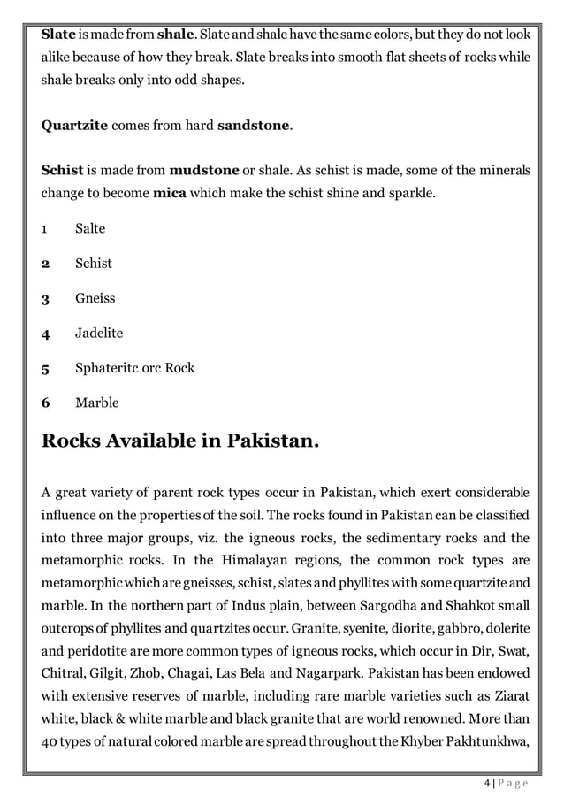 rocks in pakistan.docx