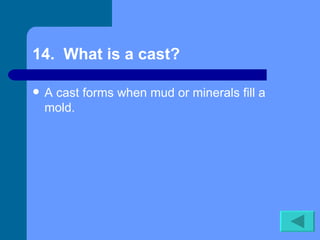 Rocks mineral and fossil 20 Questions | PPT