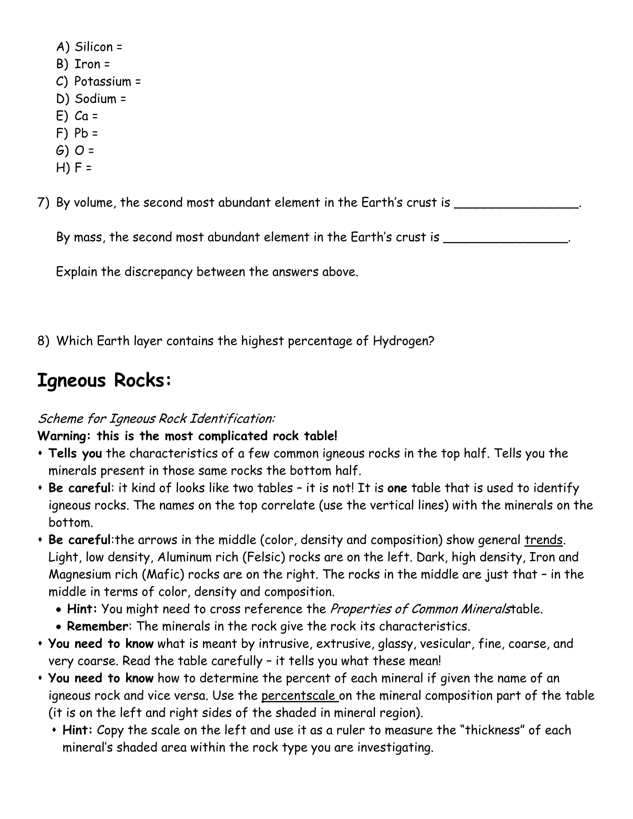 Rocks of the esrt guide