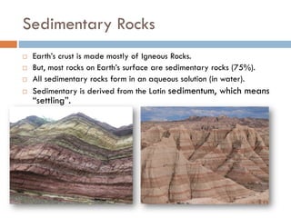 Sedimentary Rocks Only Rocks - Sedimentary | PDF