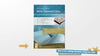 How to be a Design Ro
                      ckstar using free tools
  Shahib Amin, Creative Syukran.org
 