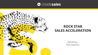 ROCK STAR
SALES ACCELERATION
Sell More.
This Quarter.
 