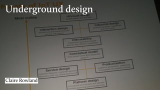 Underground design
Claire Rowland
 
