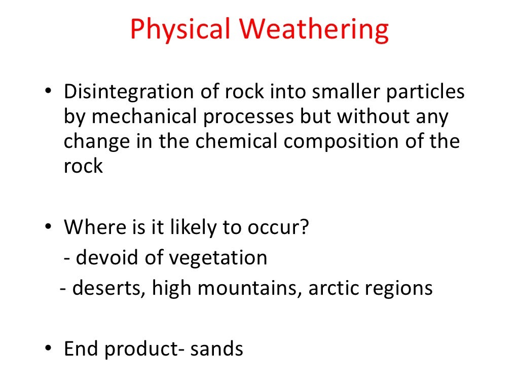 Rocks & weathering lesson 4