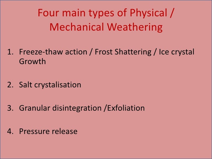 Rocks & weathering lesson 4