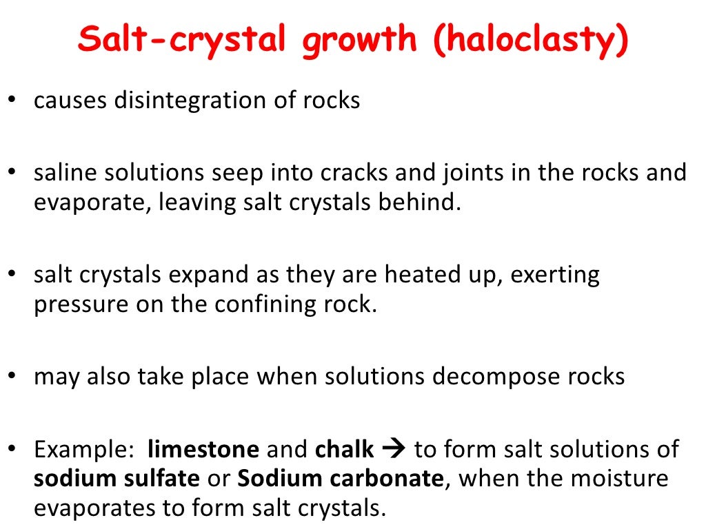 Rocks & weathering lesson 4