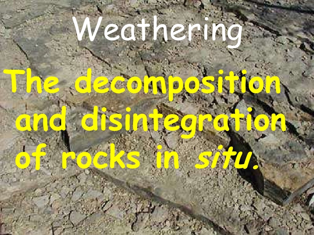 Rocks & weathering lesson 4