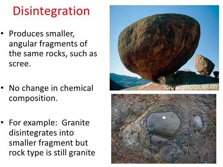 Rocks & weathering lesson 4