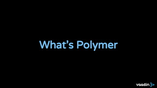 What’s Polymer
 