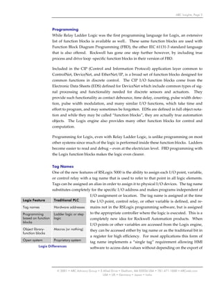 Rockwell automation's logix a hidden treasure | PDF