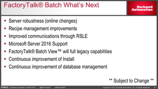 Batch Management: Overview and What’s New and | PPTX