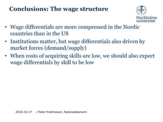 Education and the wage structure