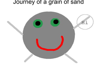 Journey of a grain of sand 