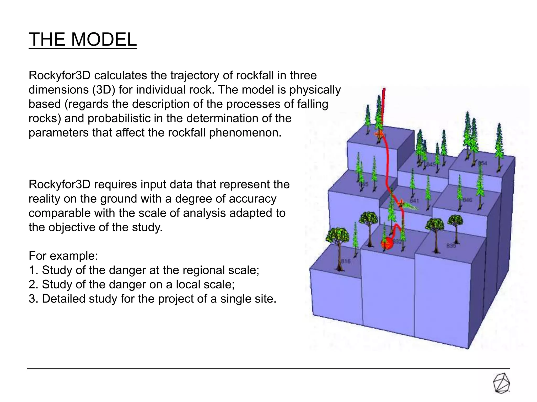 Rockyfor3D - Rockfall simulation program | PPTX