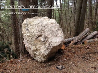 21-07-2014 Presentazione progetto
INPUT DATA – DESIGN BLOCK
SHAPE OF BLOCK: Spherical
 