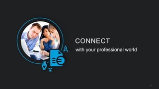 6
CONNECT
with your professional world
 