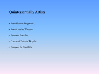 Quintessentially Artists Jean-Honore Fragonard