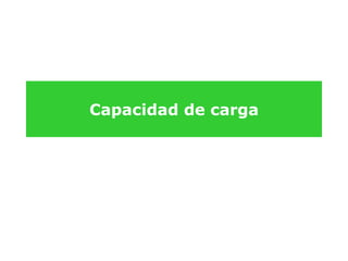 Capacidad de carga
 