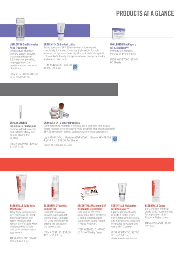 Rodan + Fields Skincare Products Guide February 2013 http://victorias…
