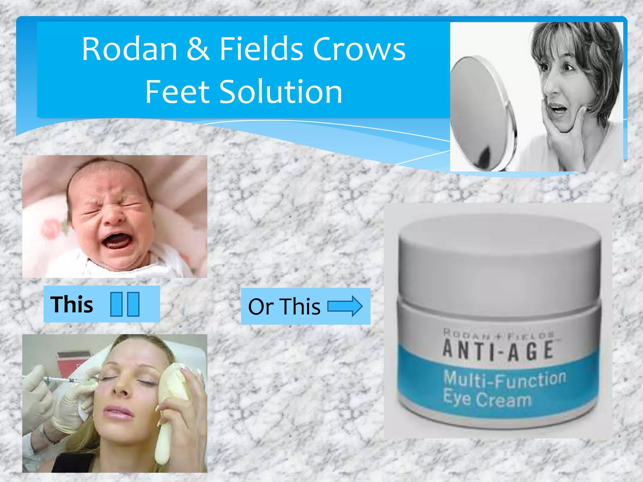 Rodan & Fields Crows
Feet Solution
This Or This