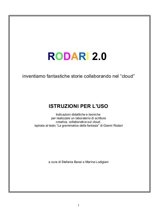 Rodari 2 0 Istruzioni Per L Uso