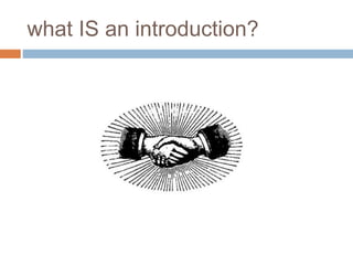 That Represents Introduction How to write an introduction | PPSX