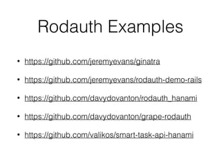 Rodauth: Clean Authentication - Valentine Ostakh