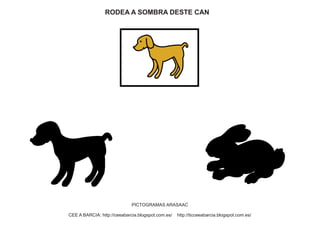RODEA A SOMBRA DESTE CAN 
PICTOGRAMAS ARASAAC 
CEE A BARCIA: http://ceeabarcia.blogspot.com.es/ http://ticceeabarcia.blogspot.com.es/ 
 