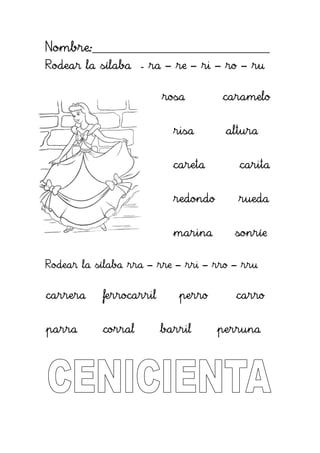 Trabajar Con La Letra R Trabajar Con La Letra R