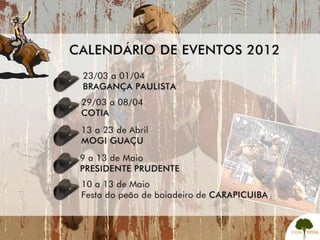 Rodeios 2012 é na COMVITAL