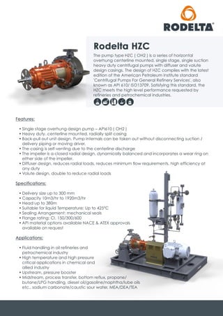 Rodelta HZC OH2 API pump brochure