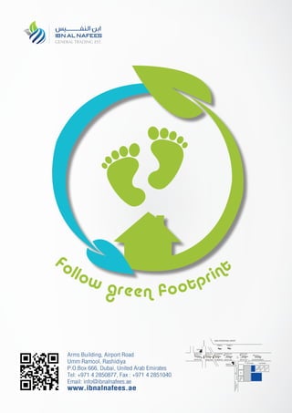 Follow green footprint
 
