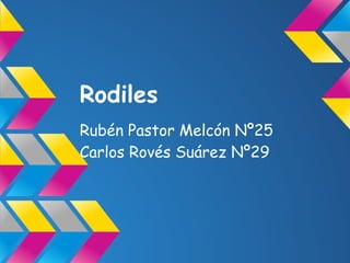 Rodiles
Rubén Pastor Melcón Nº25
Carlos Rovés Suárez Nº29
 