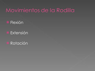 Flexión Extensión Rotación 