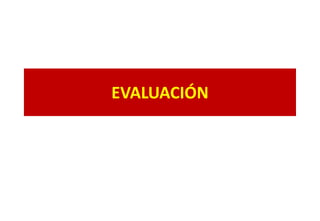 EVALUACIÓN
 