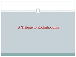 A Tribute to Rodinhoodnis
 