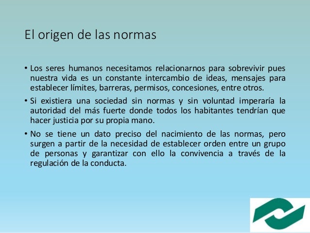 Origen de las Normas
