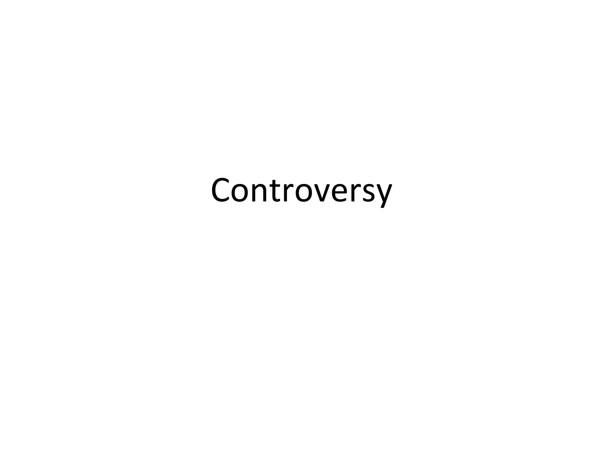 Controversy 