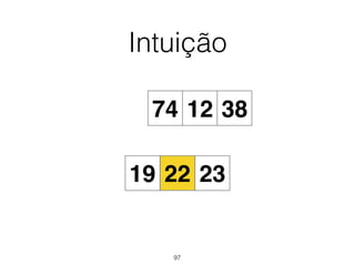 Intuição
19
74 12 38
22 23
97
 